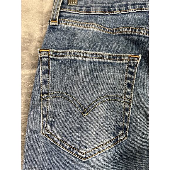 Levis 502 Jeans Mens 29x32 (29x30 actual) Blue Stretch Denim Slim Fit - Picture 5 of 13